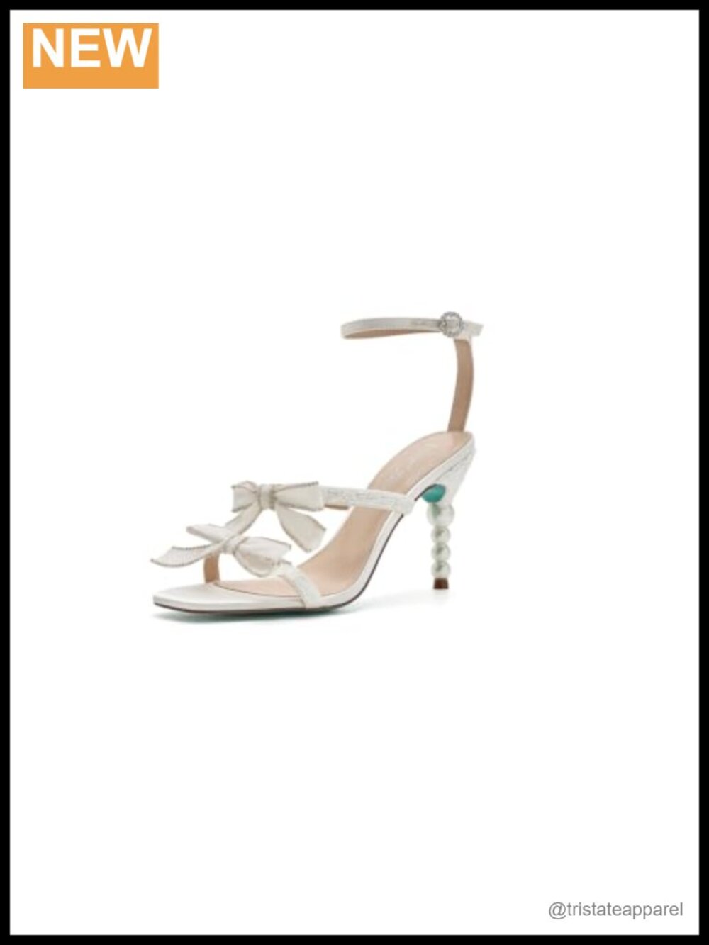 Stiletto Heeled Sandals with Square Toe and Ankle Strap